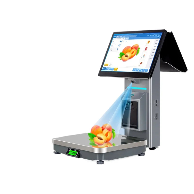 Intelligent identification AI identification new cash register commercial catering all-in-one machine touch screen dual-screen