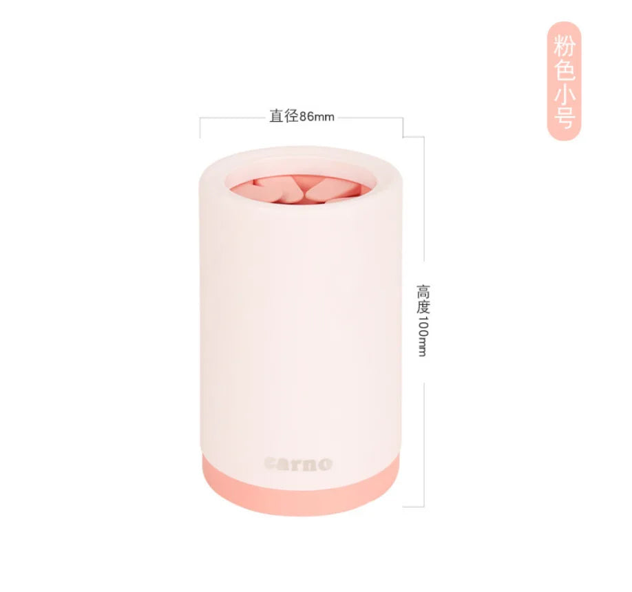 Outdoor Portable Dog Cat Paw Cleaner Brush Cup Soft Silicone Combs Clean Pet Dirty Paws One Click Manual Quick Feet Wash Tool